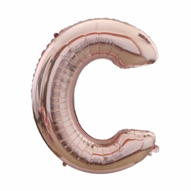Foliebogstaver A-Z 102 cm./ Rosegold