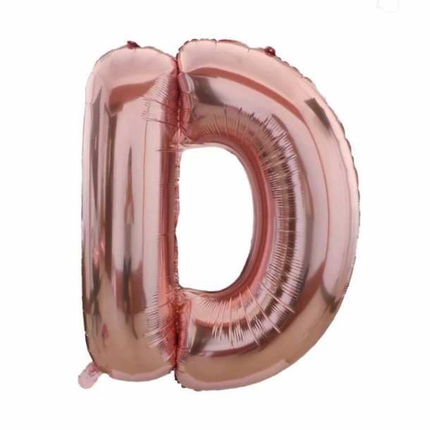 Foliebogstaver A-Z 102 cm./ Rosegold