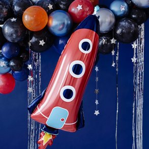 Raket Folieballon 44x115cm