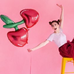 Kirsebr Folieballon 88 x 73cm