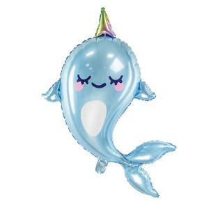 Narhval Folieballon 53 x 87 Cm.