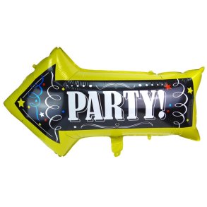 Party Pil Folieballon 82 x 50 cm. 