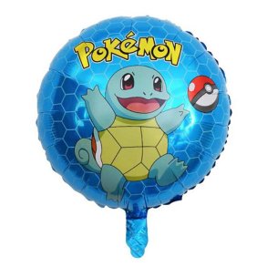 Rund Folieballon 43 cm. Pokemon / Squirtle