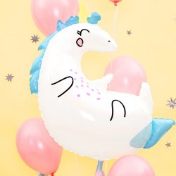 Drmmende Unicorn Folieballon (70x75cm)