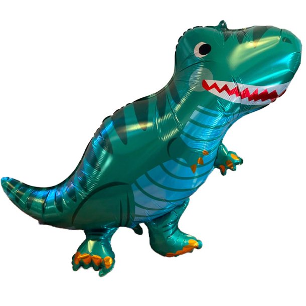 Gr�n Dinosaur - Folieballon 57 x 90 cm.