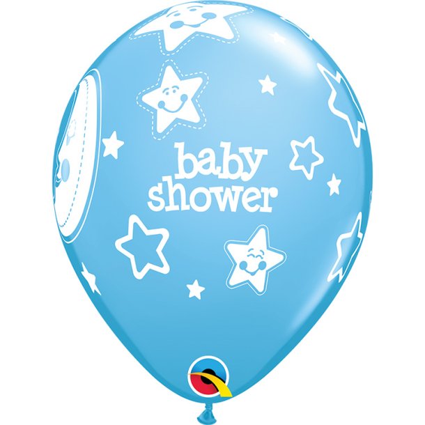 Babyshower Latex Balloner - Ass. farver / 6 stk. 