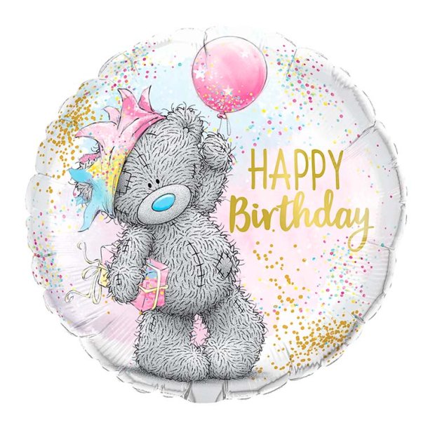 Rund Folieballon 46 cm. / HB Bamse m. Ballon