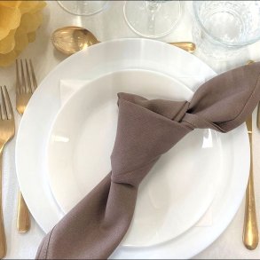 Stofservietter Trffel 45x45 cm. /6 Stk.