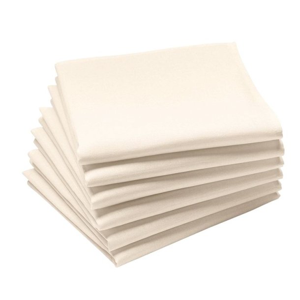 Stofservietter Rhvid 45x45 cm. /6 Stk.