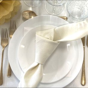 Stofservietter Rhvid 45x45 cm. /6 Stk.