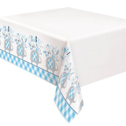 Blue Floral Elephant Dug 137 x 213 cm.