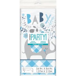 Blue Floral Elephant Dug 137 x 213 cm.