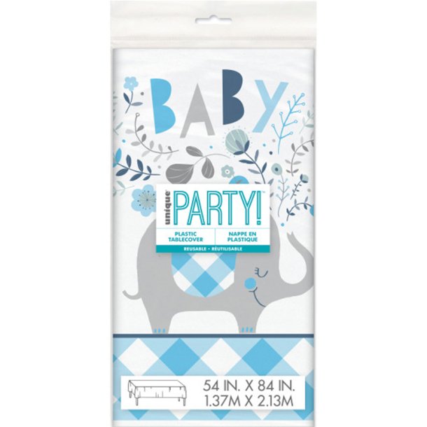 Blue Floral Elephant Dug 137 x 213 cm.