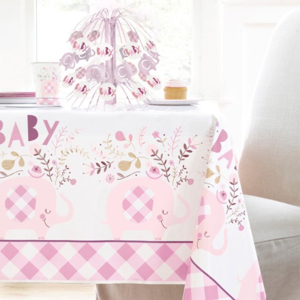 Pink Floral Elephant Dug 137 x 213 cm