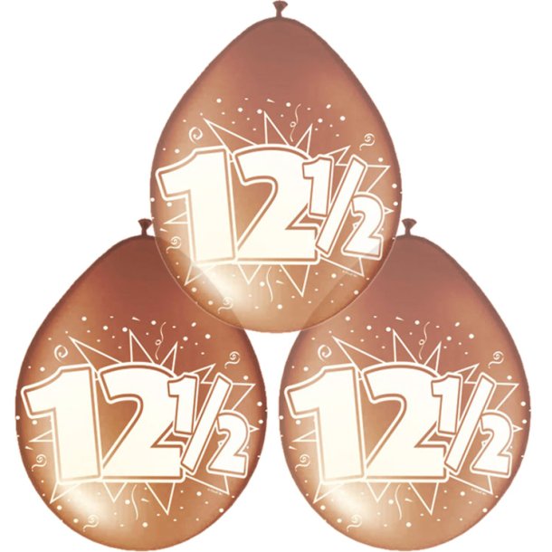 "12" Kobber Latex Balloner / 8 stk. 