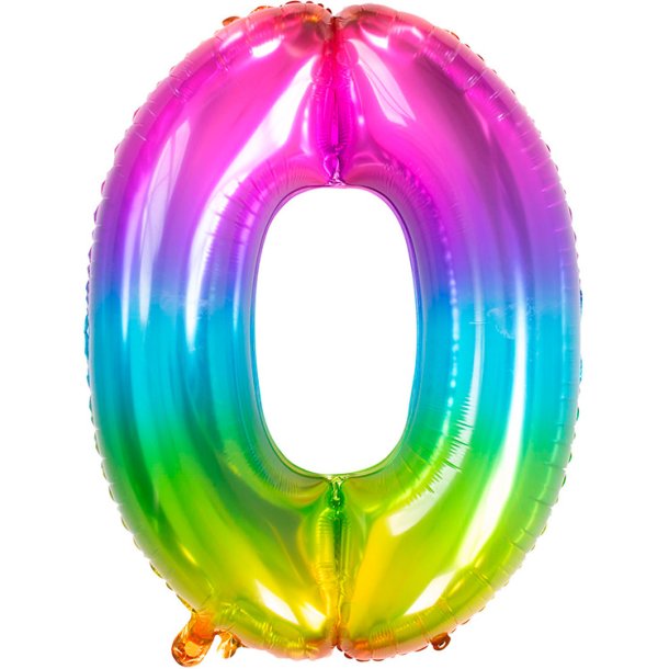 Folie Tal 0-9 81 Cm. / Regnbue