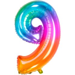 Folie Tal 0-9 81 Cm. / Regnbue