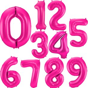 Folie Tal 0-9 86 cm. / Hot Pink Metallic Shiny