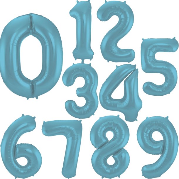 Folie Tal 0-9 86 cm. / Pastel Bl Metallic Mat