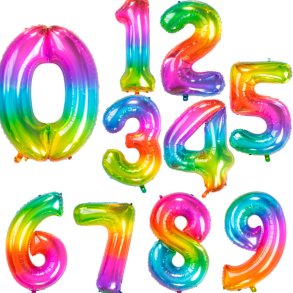 Folie Tal 0-9 81 Cm. / Regnbue