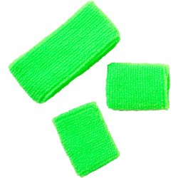 80'er Svedbnd Neon Grn / 3 stk.