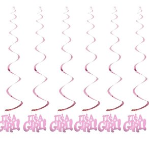 'It's a girl' spiral/6 stk.