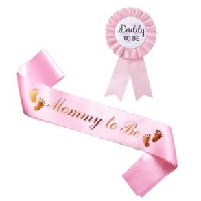 'mommy to be' skrbnd + badge/ Pige