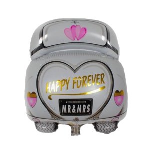 'Happy Forever' Folieballon 63x50 cm.