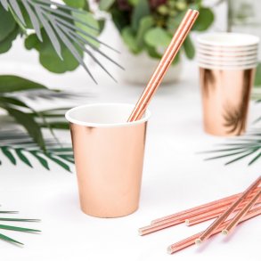 Rosegold Papkrus/ 6 stk. 