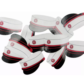 Str�pynt R�de Studenterhuer/ 20 Stk.