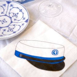 Servietter 'Bl� Student' / 20 Stk.