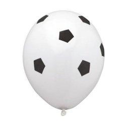 Latex Ballon Fodbold 30 cm./ 5 Stk.