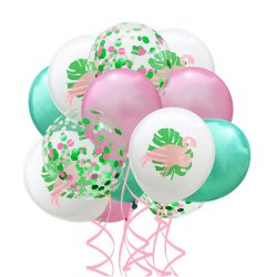 Flamingo latex balloner/22 dele