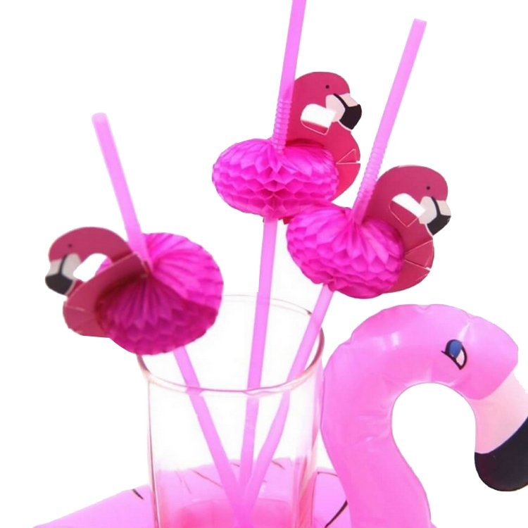 Danmark Sikker binde Flamingo honeycomp sugerør