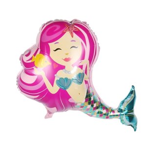 Havfrue Folieballon 70x95 cm.
