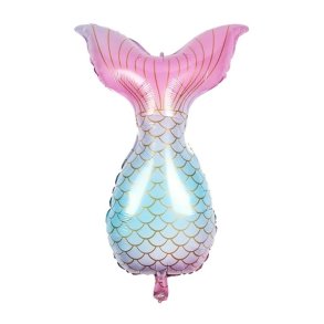 Havfruehale Folieballon 51x76 cm.