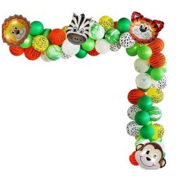 Latex Ballon Zebra 30 cm./ 5 Stk. 