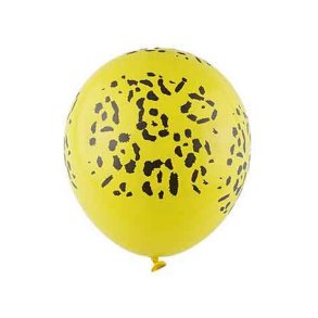 Latex Ballon Gul leopard 30 cm./ 5 Stk.