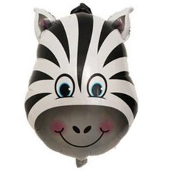 Zebra/Folieballon 75x59 cm.
