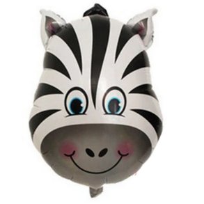 Zebra/Folieballon 75x59 cm.