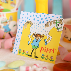 Pippi Langstrmpe Indbydelser/ 8 Stk. 
