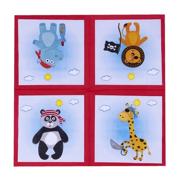 Pirat 'Seje Kammerarter' Engangsservice