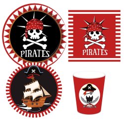 Pirat Skull Engangsservice