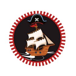 Pirat Skull Engangsservice