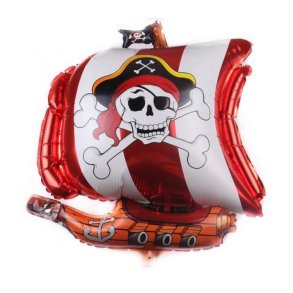 Srverskib Folieballon/ 52x65 cm.