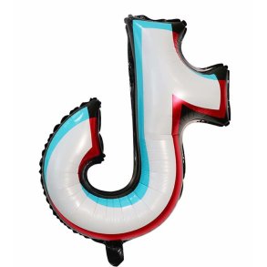 TikTok Folieballon 63x65 cm.