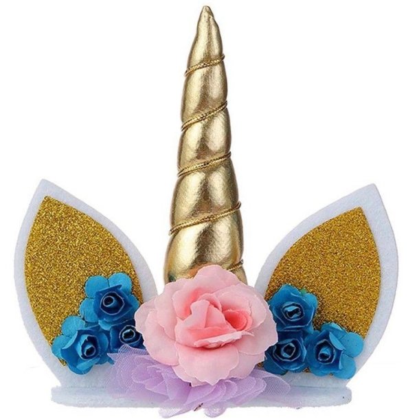 Kagedekoration/ Unicorn Guld