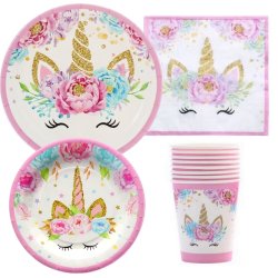 Unicorn 'Pink Flower' Engangsservice