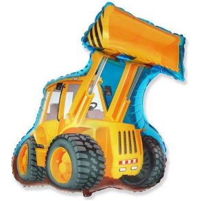 Gummiged Folieballon 65x51 cm. 