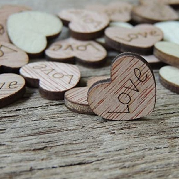 Konfetti Hjerter 'Love'/ Tr 100 Stk.